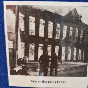 Mill in flames